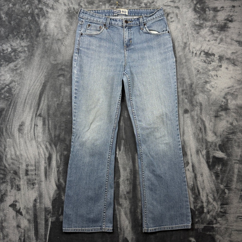 Signature Levi Strauss Bootcut Jeans Womens Size 8 Medium Blue Mid Rise Denim